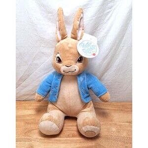 Peter Rabbit Plush Toy 2013 Embroidered Eyes 18‎ in Nickelodeon with Tags Gift